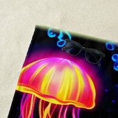 Neon Jellyfish Dreamscape Strandtuch (Beispiel)