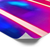 Neon Jellyfish Kindervision Poster (Ecke)