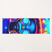 Neon Jellyfish Kindervision Yogamatte (Vorderseite (Horizontal))