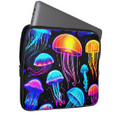 Neon Jellyfish Laptopschutzhülle (Vorne Rechts)