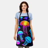 Neon Jellyfish Schürze (Getragen)