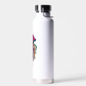 Neon Jellyfish Water Bottle – Trippy Sea Vibes Trinkflasche (Links)
