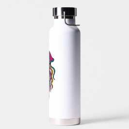 Neon Jellyfish Water Bottle – Trippy Sea Vibes Trinkflasche