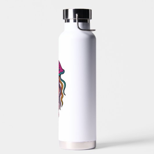 Neon Jellyfish Water Bottle – Trippy Sea Vibes Trinkflasche (Links)
