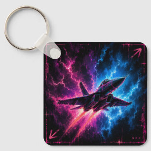 Neon Jet Flug Schlüsselanhänger