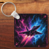 Neon Jet Flug Schlüsselanhänger (Vorderseite)