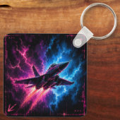 Neon Jet Flug Schlüsselanhänger (Rückseite)