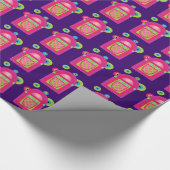 Neon Jukebox Geschenkpapier (Ecke)