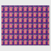 Neon Jukebox Geschenkpapier (Flach)
