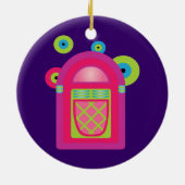 Neon Jukebox Keramik Ornament (Hinten)