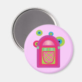 Neon Jukebox Magnet (Vorderseite/Rückseite)