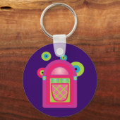 Neon Jukebox Schlüsselanhänger (Vorderseite)