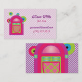 Neon Jukebox Visitenkarte (Vorne/Hinten)