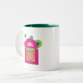 Neon Jukebox Zweifarbige Tasse (Vorderseite Links)