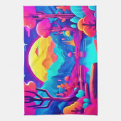 Neon Jungle Dream Geschirrtuch (Vertikal)
