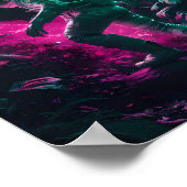 Neon Jungle Explorer Poster (Ecke)
