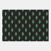 Neon Jungle farbiges Leaf Geschenkpapier Set (Vorderseite 3)