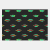 Neon Jungle farbiges Leaf Geschenkpapier Set (Vorderseite 2)