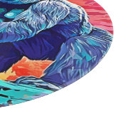 Neon Jungle Gorilla Urban Fantasy Schneidebrett (Ecke)