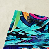 Neon Jungle Gorilla Urban Fantasy Strandtuch (Beispiel)