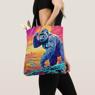 Neon Jungle Gorilla Urban Fantasy Tasche