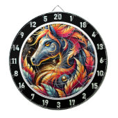 Neon Jungle Horse Wallfahrtskirche Madonna del Sas Dartscheibe (vorne)