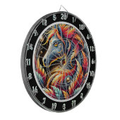 Neon Jungle Horse Wallfahrtskirche Madonna del Sas Dartscheibe (Vorderseite Links)