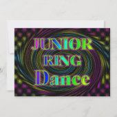 NEON JUNIOR RING INVITATION EINLADUNG (Vorderseite)