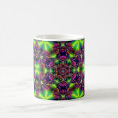 Neon Kaleidoscope Coffee Mug – Psychedelic Tasse (Mittel)