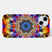 Neon Kaleidoscope Design Case-Mate iPhone Hülle (Rückseite (Horizontal))