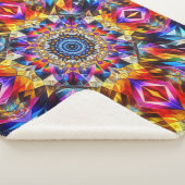 Neon Kaleidoscope Design Sherpadecke (3/4)