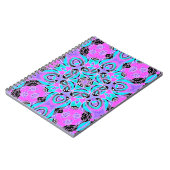 Neon kaleidoscope, Mandala Notizblock (Linke Seite)