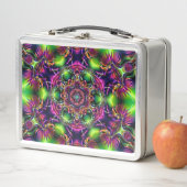 Neon Kaleidoscope Metall Brotdose (Beispiel)