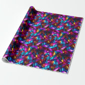 Neon Kaleidoskopie Geschenkpapier (Ungerollt)