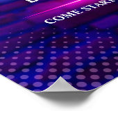 Neon Karaoke Night Kleine Größe anpassen Poster (Ecke)