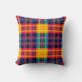 Neon Kariert Checkered Pattern Kissen (Vorderseite)