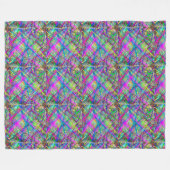 Neon-Kariert Fleecedecke (Vorderseite (Horizontal))