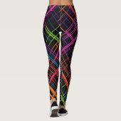 Neon Kariert Leggings (Rückseite)