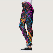 Neon Kariert Leggings (Links)