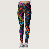 Neon Kariert Leggings (Vorderseite)