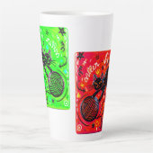 Neon-Katze-Kaffeetasse   Milchtasse (Vorderseite)