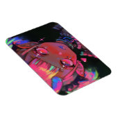 Neon Kawaii Dämonen Mädchen Pastel Goth Magnet (Rechte Seite)