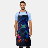 Neon Kikker – Kleurrijk Kookschort Schürze (Getragen)