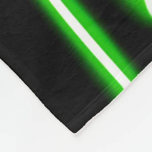 Neon Kitty Feline Art Fleecedecke (Ecke)