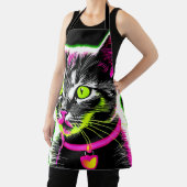 Neon Kitty Feline Art Schürze (InSitu)