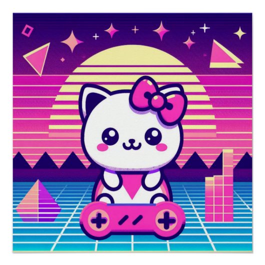 Neon Kitty Poster (Vorderseite)