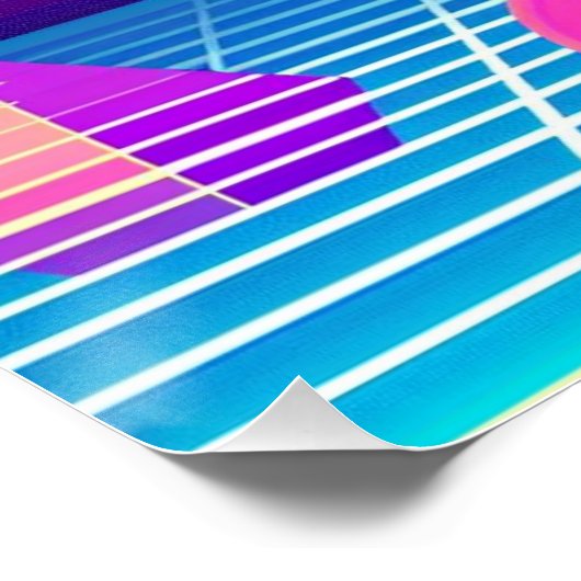 Neon Kitty Poster (Ecke)