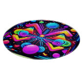 Neon Kosmic Kaleidoskop Schneidebrett (Ecke)