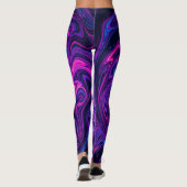 Neon-Kosmic-Schwirrel-Kunst Leggings (Rückseite)