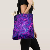 Neon-Kosmic-Wirbelkunst Tasche (Von Nahem)